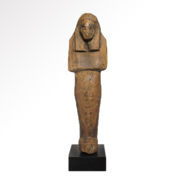 Egyptian Wooden Shabti with Hieroglyphs, 17th Dynasty, c. 1600 B.C ...